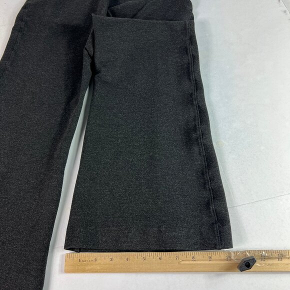 Spanx Super Smooth Pants Women's 27x26* Ponte Flare Crop Front Seam Black Tag M - Picture 11 of 16